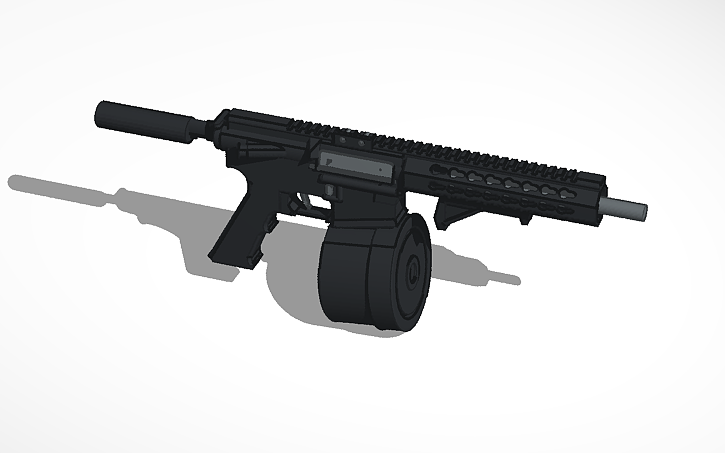 3D design arp wit drum mag - Tinkercad