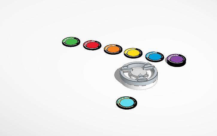 3D design Beyblade x template - Tinkercad