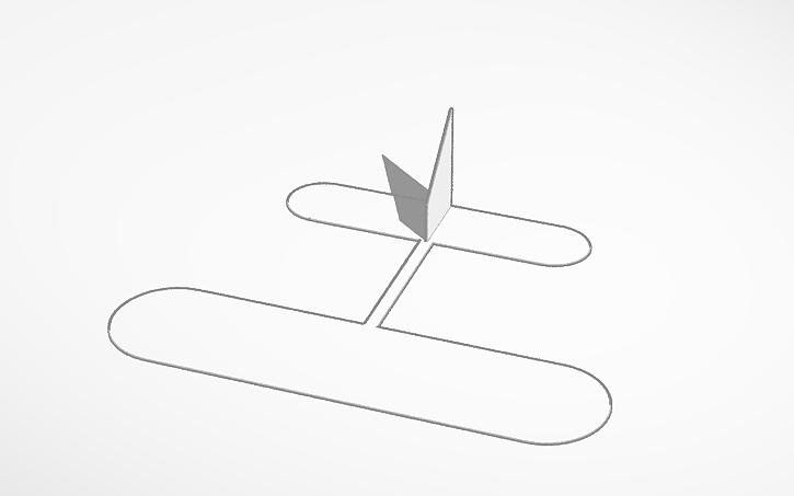 3D design Mini plane - Tinkercad