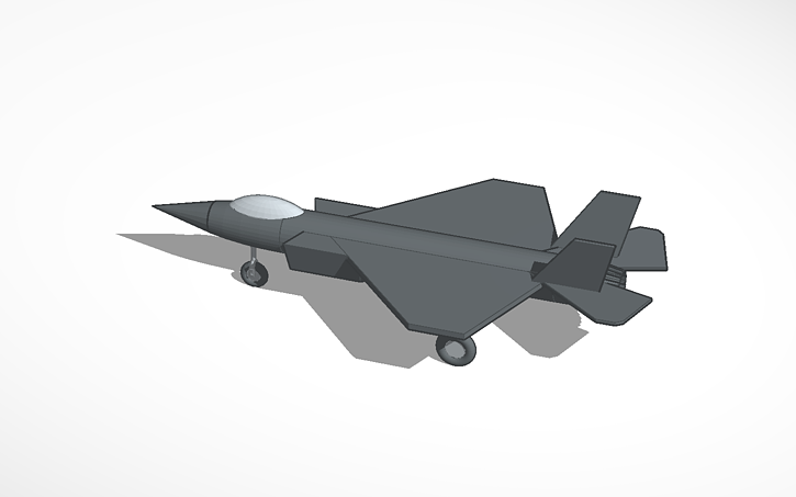 3D design F-35 raptor - Tinkercad