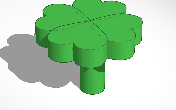 Clover Designcad 3D design clover - Tinkercad