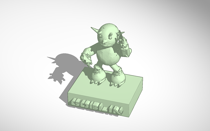 3D design Goblin - Tinkercad