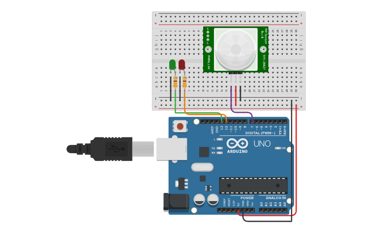 Circuit design Arduino - Tinkercad