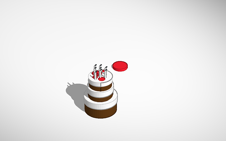3D design cake nice - Tinkercad