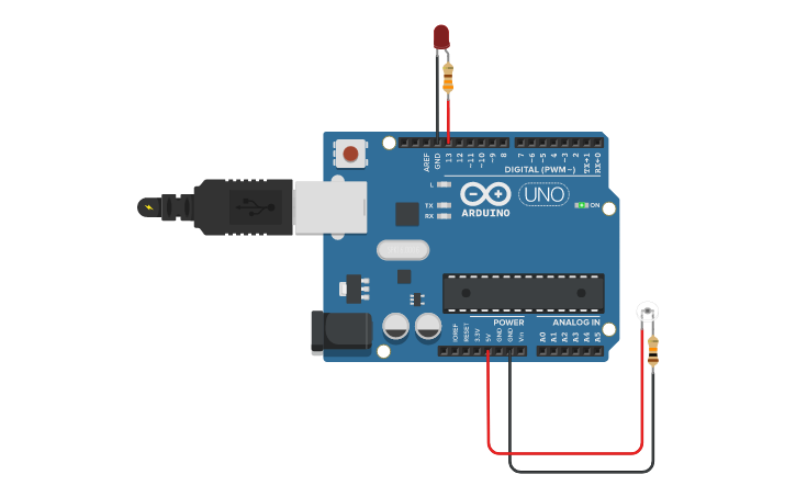 Circuit design Ambient light sensor - Tinkercad