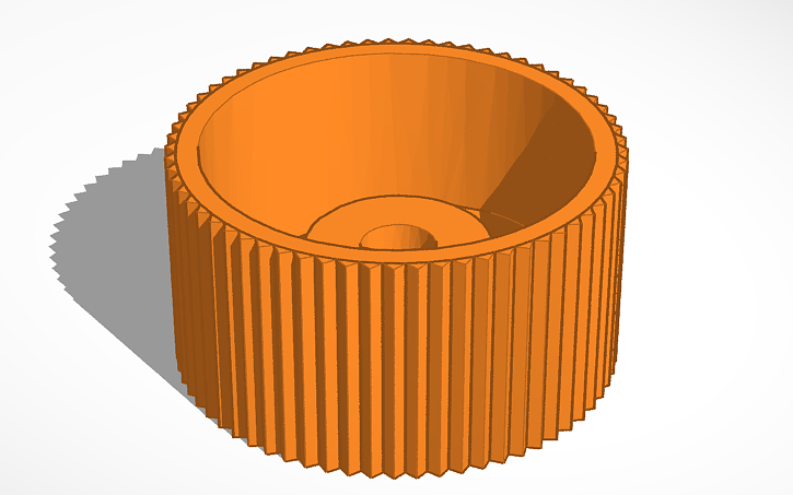 3D design rotary encoder wheel - Tinkercad