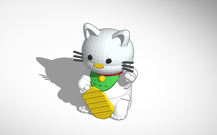 3D design Lucky CAT - Tinkercad