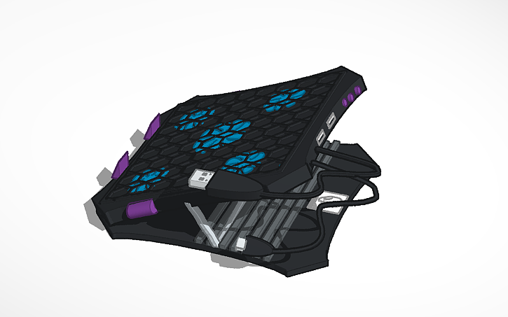 3D design ALIENWARE COOLING PAD - Tinkercad
