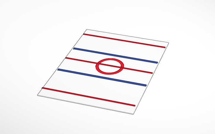 3D design ice rink - Tinkercad