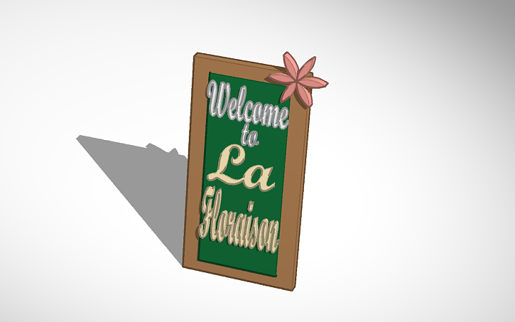 3D design Signage - Tinkercad