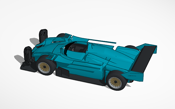 3D design 2000s Le Mans Prototype - Tinkercad