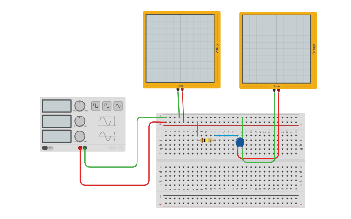 Circuit design Low Pass Filter - Tinkercad