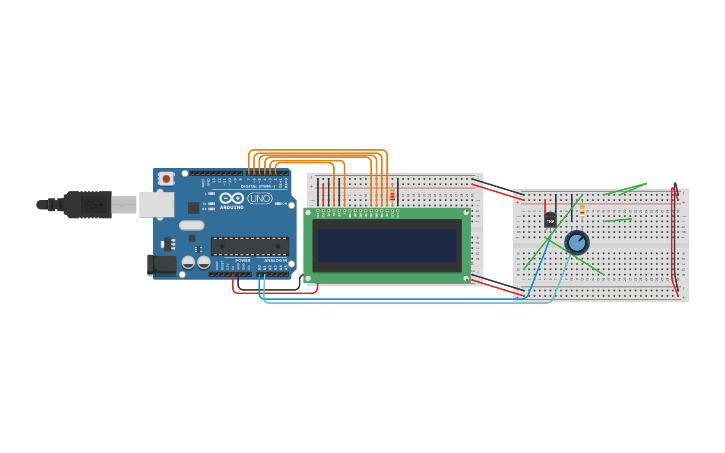 Circuit design DHT22 - Projeto Final - Tinkercad