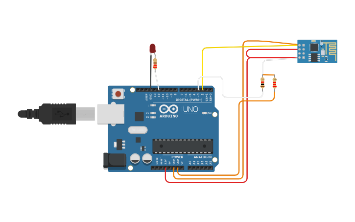 Circuit design WIFI MODULE - Tinkercad