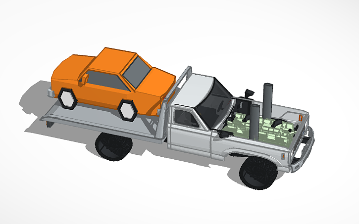 3D design Ford ranger Detroit tow truck - Tinkercad