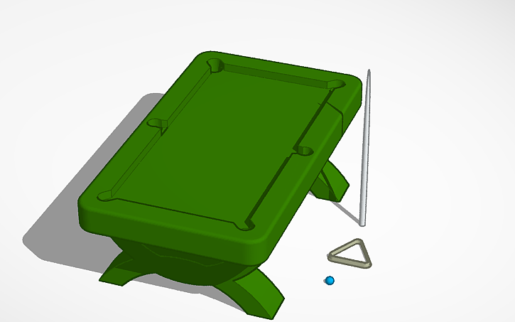 3D design Pool Table - Tinkercad