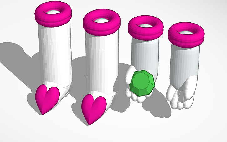 3D design Rouge the bat - Tinkercad