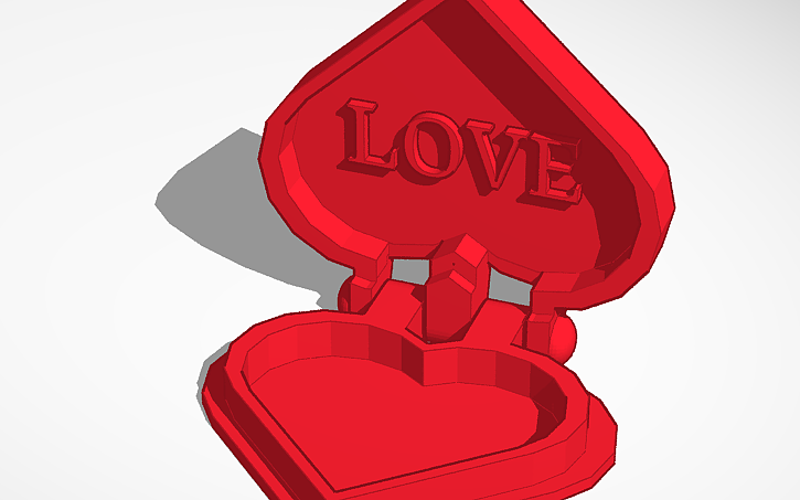 3D design locket - Tinkercad