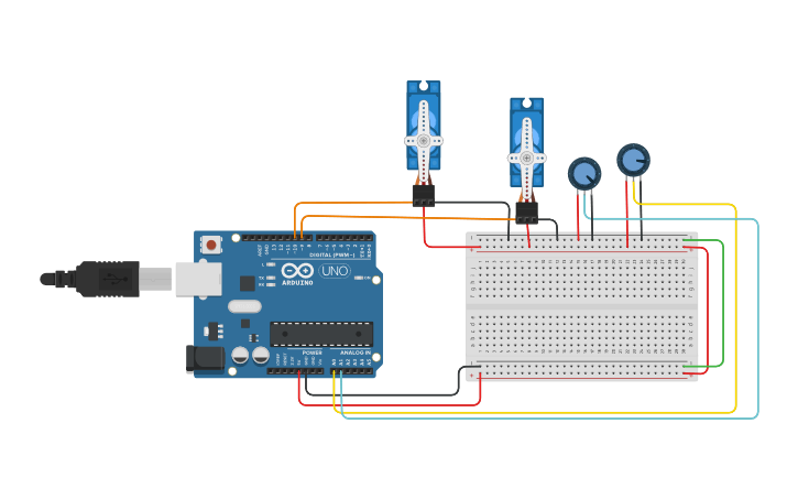 Circuit design Solar panel - Tinkercad