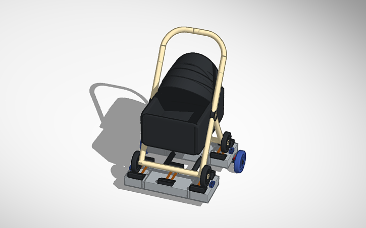 3D design stroller - Tinkercad