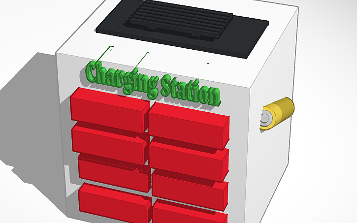 3D design Charging Station - Tinkercad