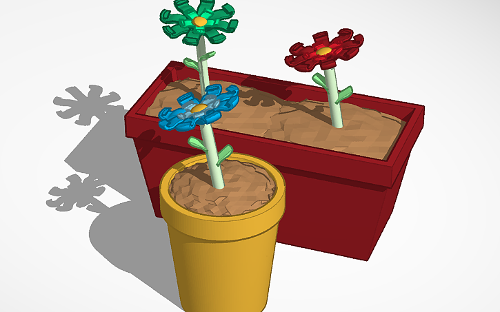 3D design Flowers Challenge - Flower Pot - Tinkercad