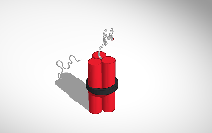 3D design dynamite - Tinkercad