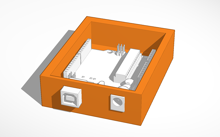 3D design Arduino Case - Tinkercad