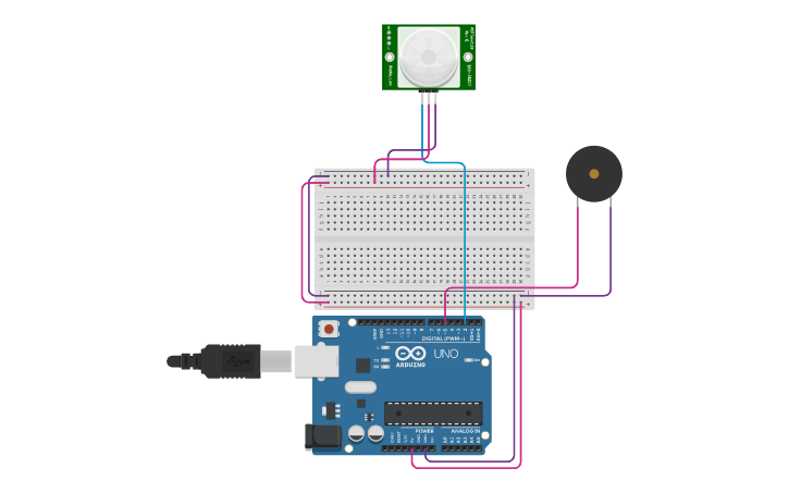 Circuit design Sensor de timbre - Tinkercad