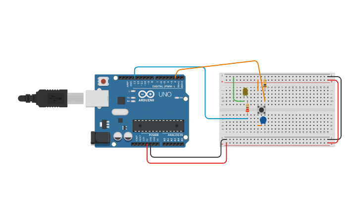 Circuit design button - Tinkercad