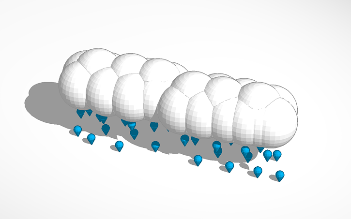 3D design rain - Tinkercad