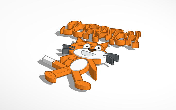 3D design Scratch logo - Tinkercad