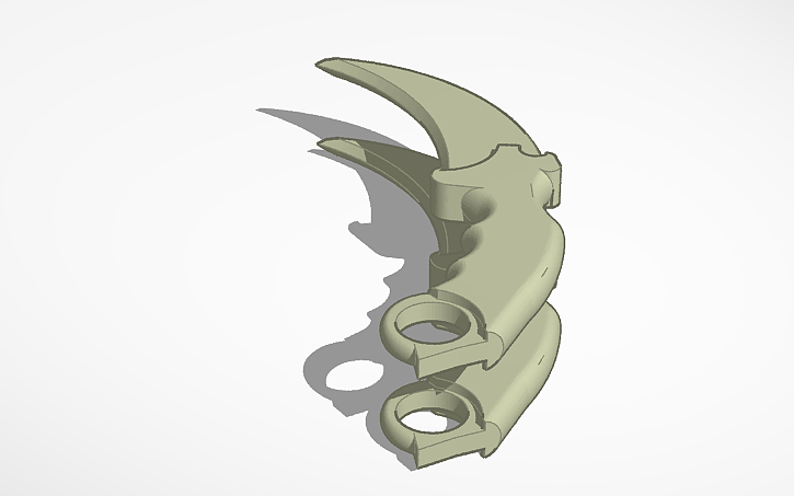 3D design karambit knife（カランビットナイフ） - Tinkercad