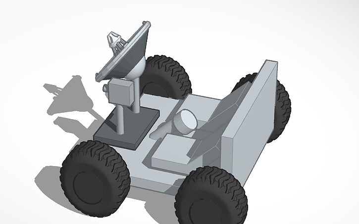 Simple Rover Tinkercad 3D design 3D Model of Rover - Tinkercad