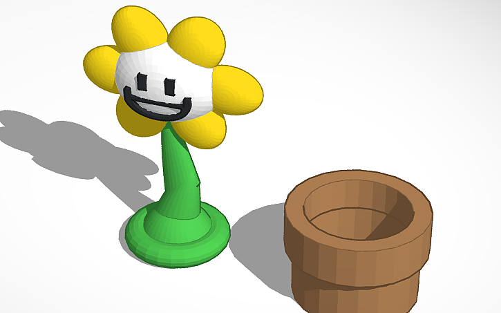 3D design Flowey - Tinkercad