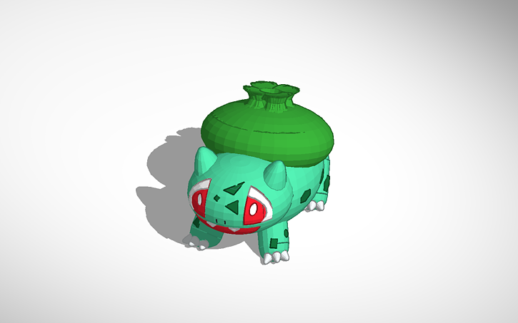 3D design Bulbasaur - Tinkercad
