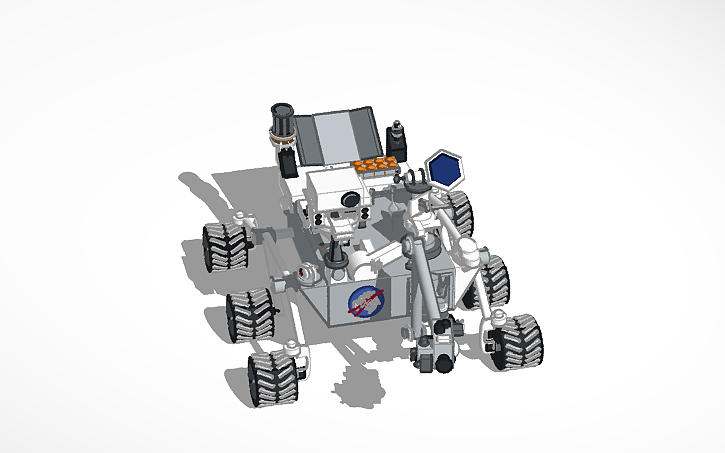 Cad Block Mars Rover 3D design Mars Rover - Tinkercad