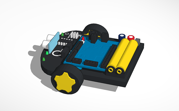 3D design microbit car - Tinkercad