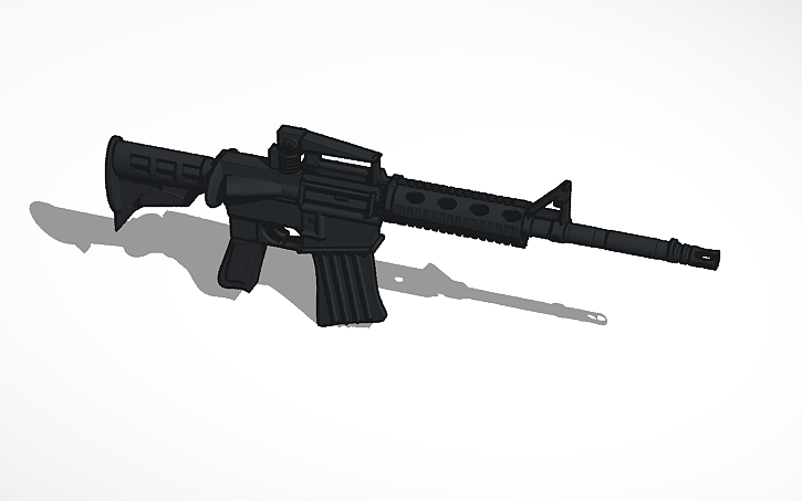 3D design Rifle - Tinkercad