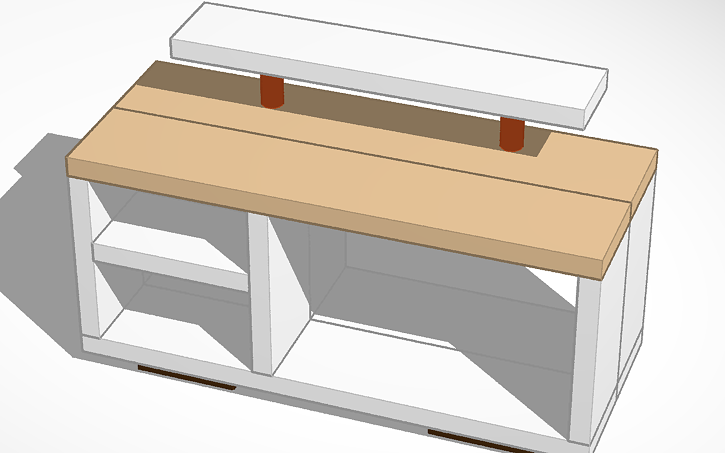 3D design rack - Tinkercad