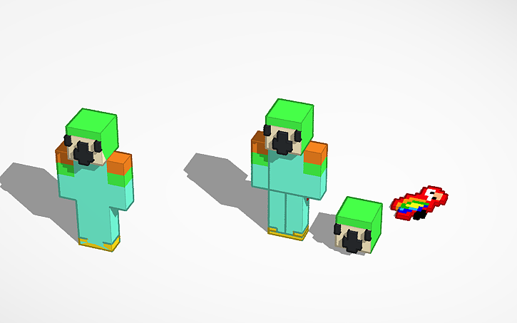 3D design Parrotx2 3D - Tinkercad