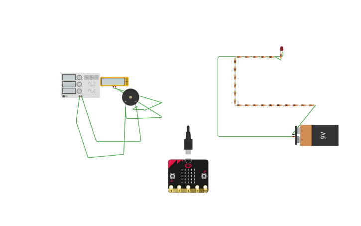 Circuit design Micro bit challenge - Tinkercad