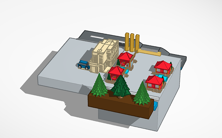 3D design Perum Puri Randupitu - Tinkercad