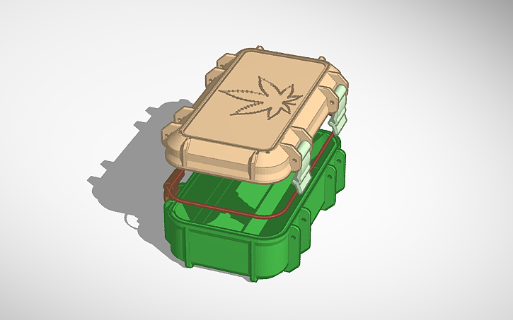 3D design box weed - Tinkercad