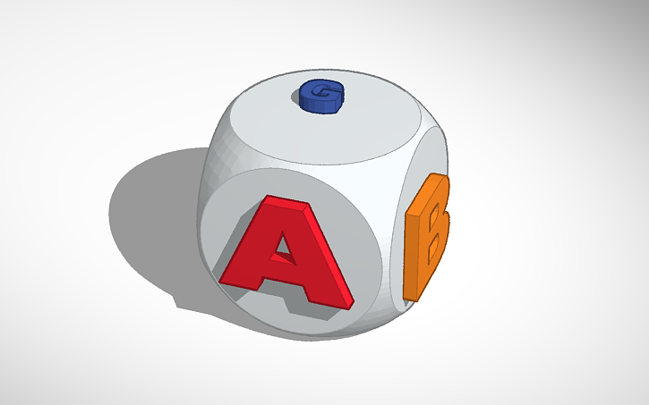 3D design DICE - Tinkercad