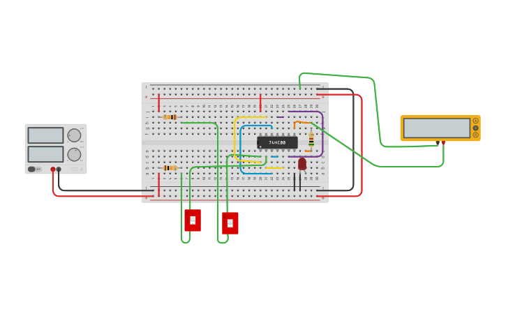 Circuit design CABLAGE 1 - Tinkercad