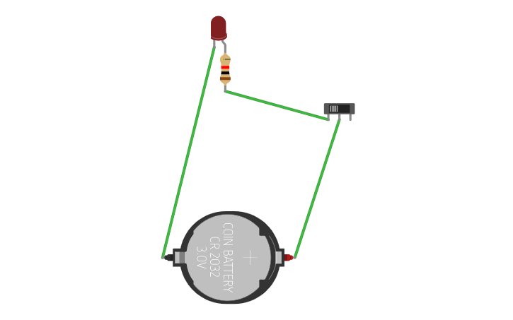 Circuit design flip switch - Tinkercad