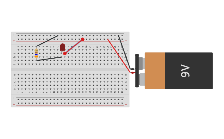 Circuit design circuito simple - Tinkercad