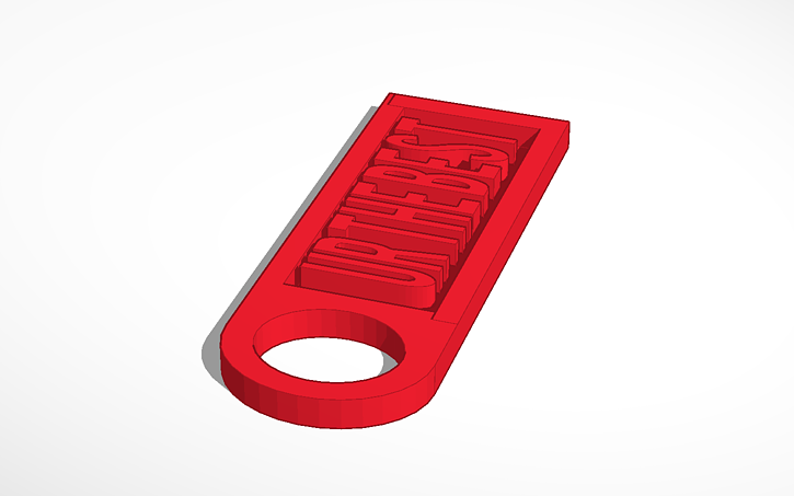 3D design Keychain - Tinkercad