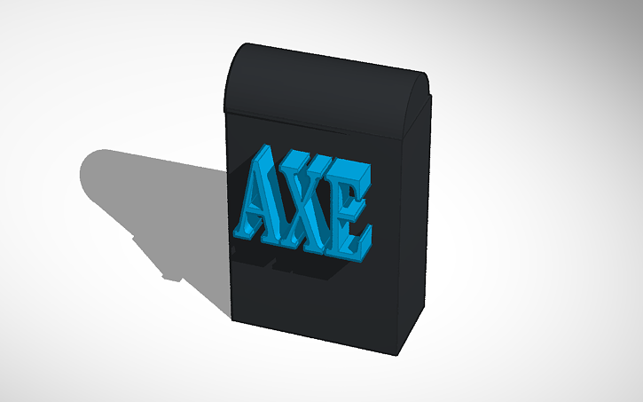 3D design AXE Deoderant - Tinkercad